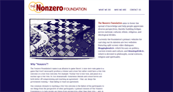 Desktop Screenshot of nonzerofoundation.org